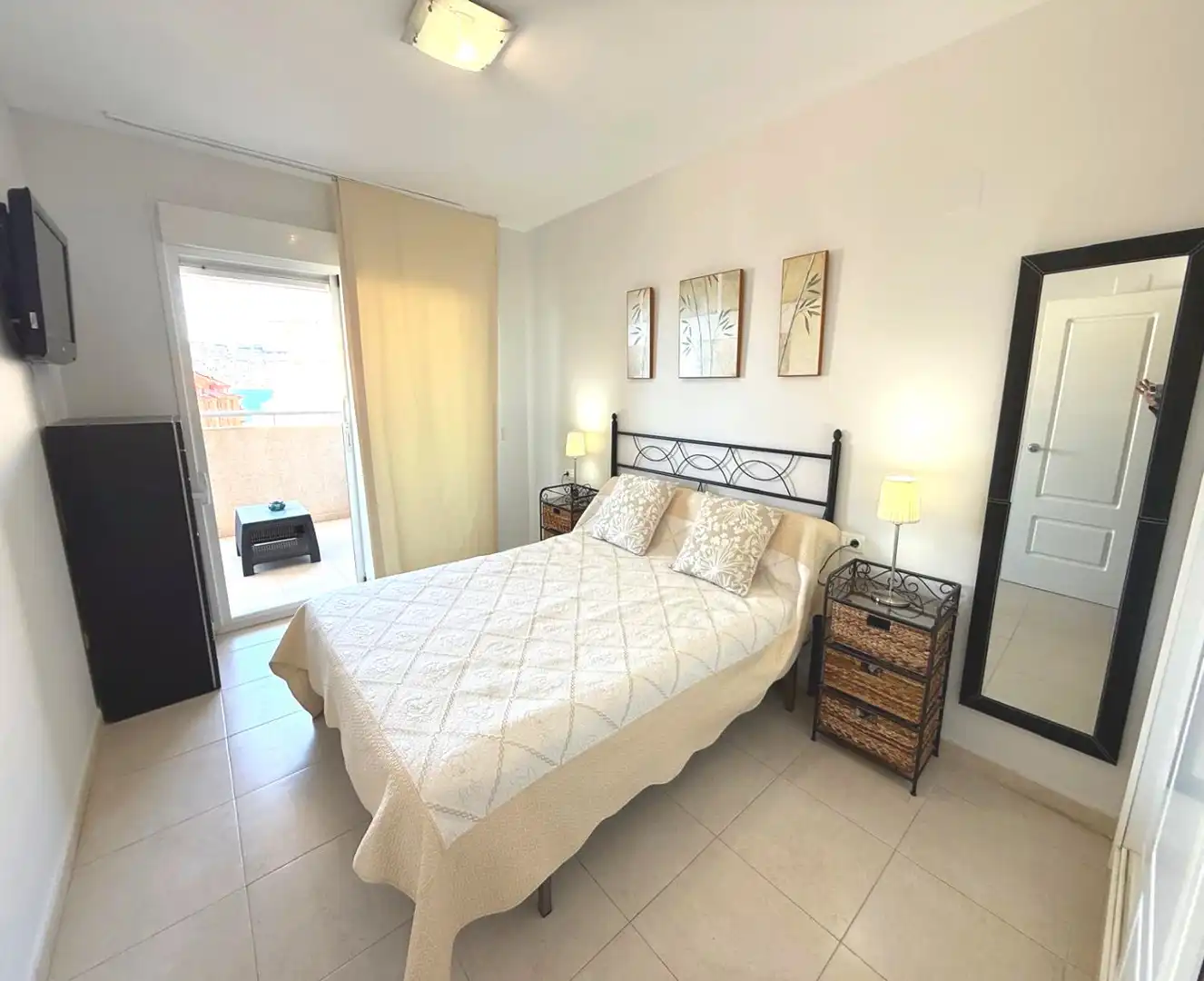 Bedroom of Apartments for sale in Calpe / Calp  with Air Conditioner, Heating and Private garden