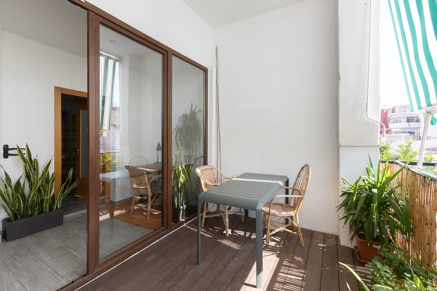 Terrasse von Wohnung zur Miete in Valencia mit Klimaanlage, Heizung und Parkett
