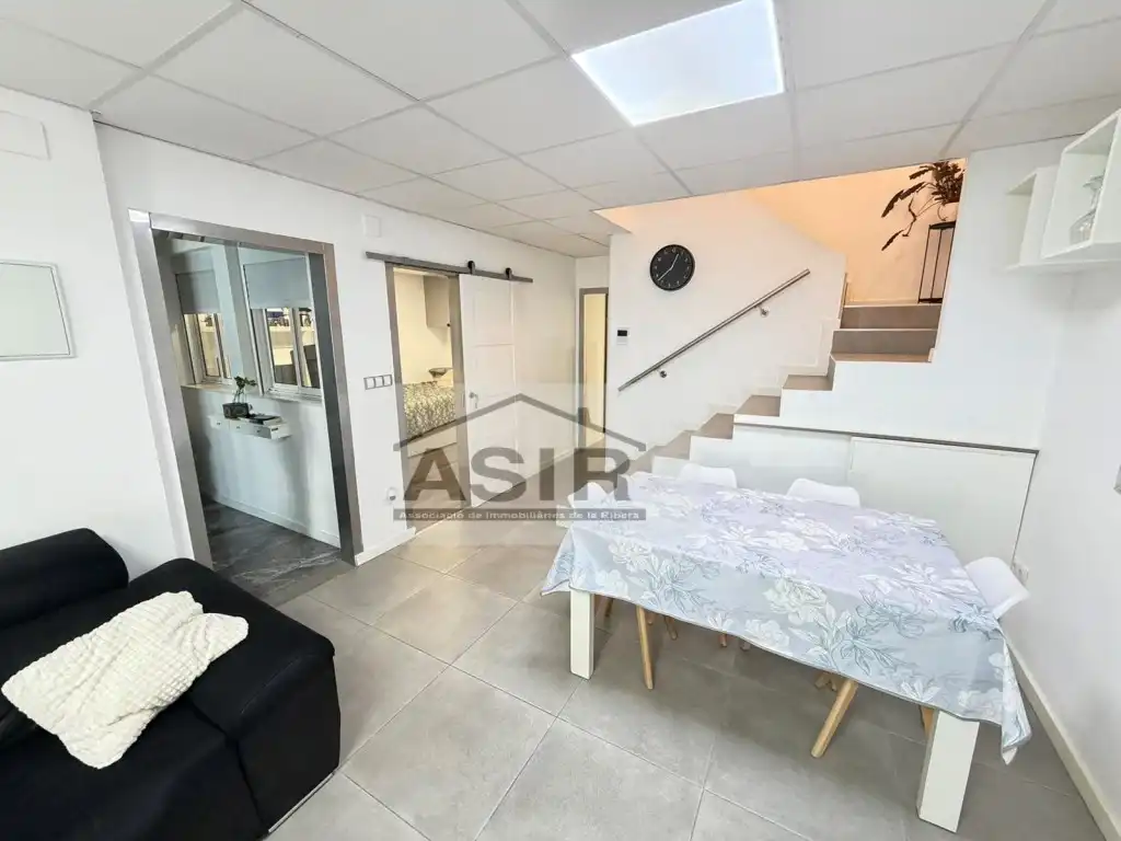 Sala de estar de Casa o chalet en venta en Polinyà de Xúquer con Aire acondicionado y Terraza
