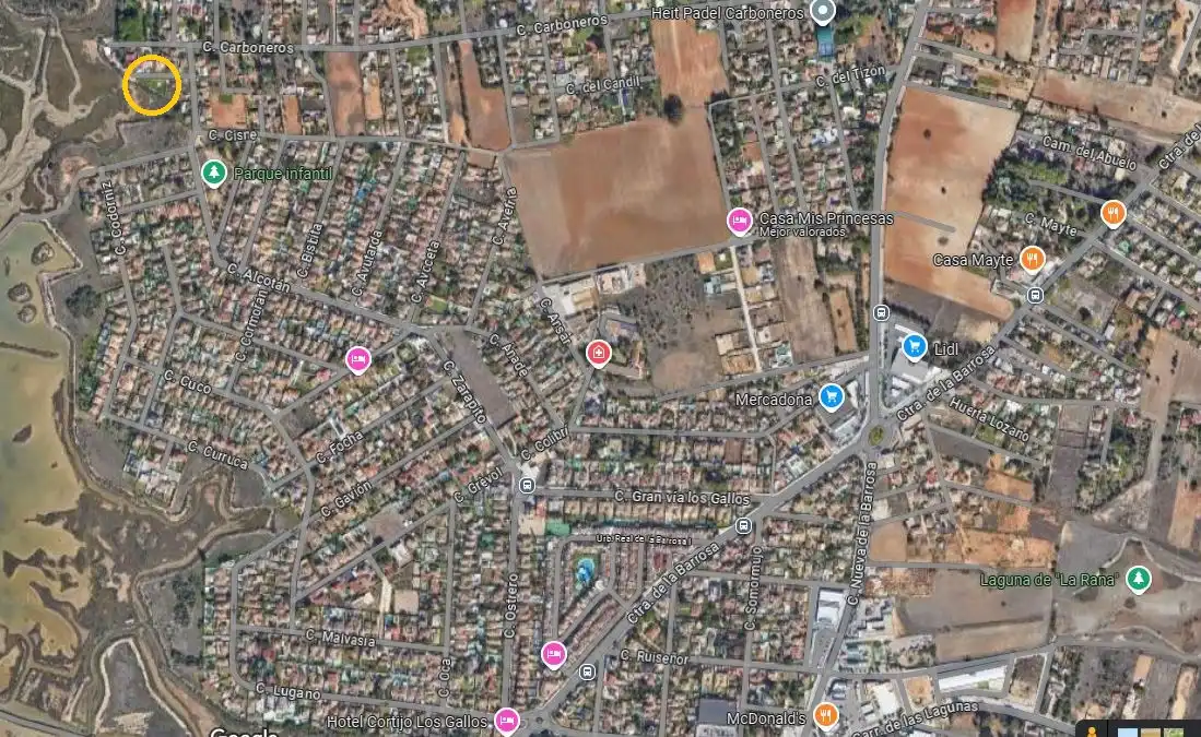Außenansicht von Grundstücke zum Verkauf in Chiclana de la Frontera