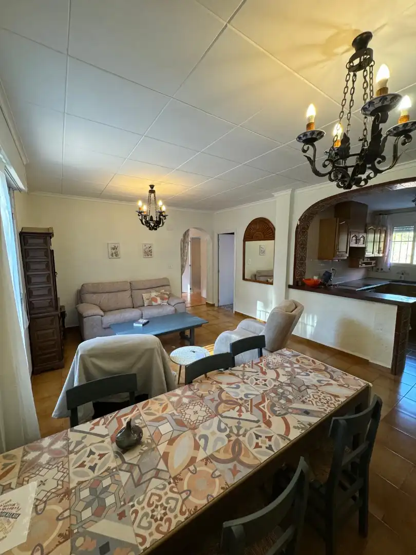 Sala de estar de Casa o chalet en venta en Vilallonga / Villalonga con Aire acondicionado, Jardín privado y Terraza