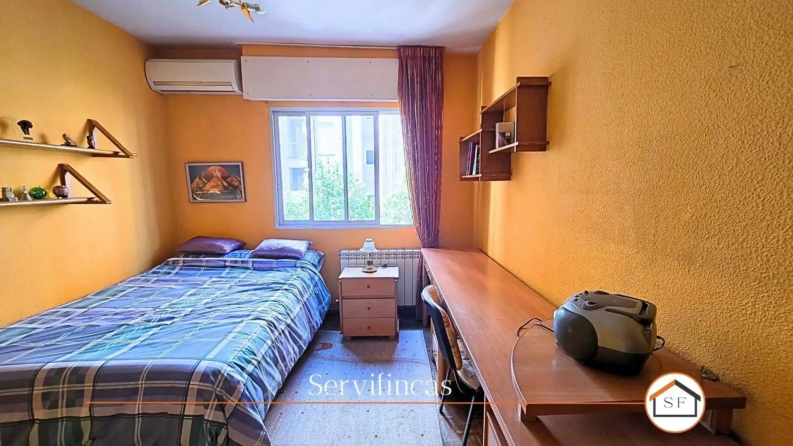 Schlafzimmer von Wohnung zum Verkauf in Madrid mit Klimaanlage, Heizung und Parkett
