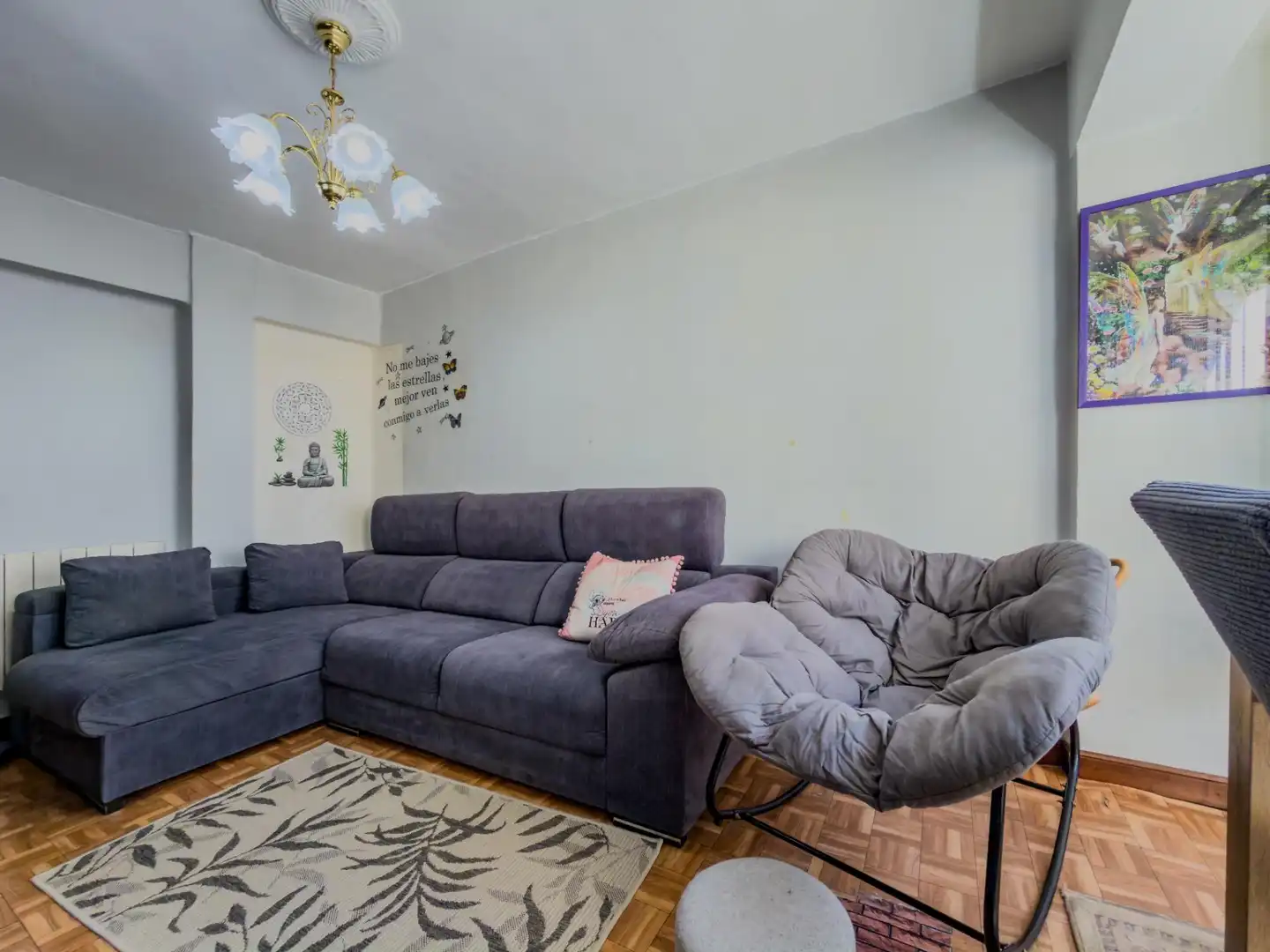 Wohnzimmer von Wohnung zum Verkauf in Santander mit Heizung