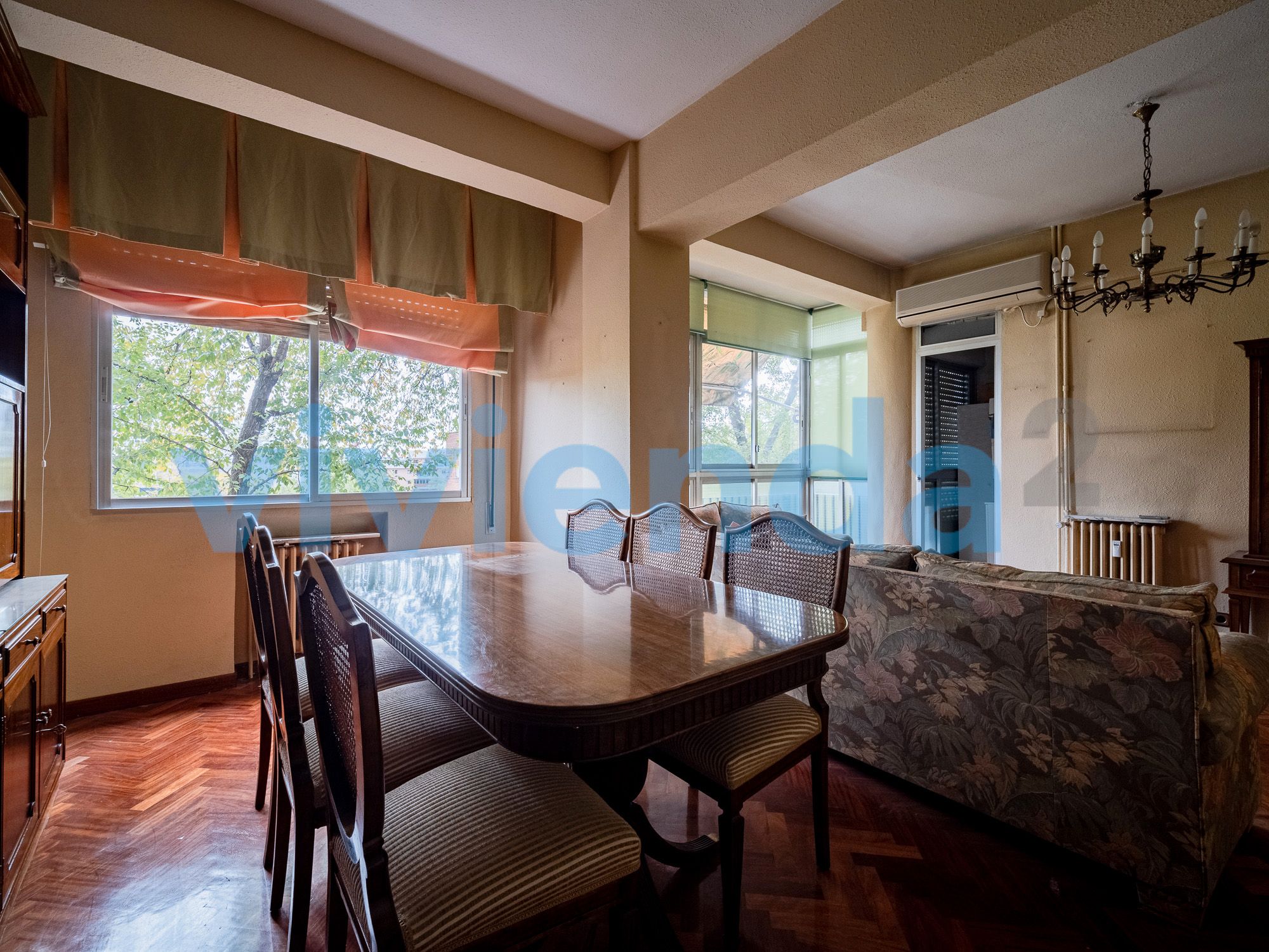 Dining room of Flat for sale in  Madrid Capital  with Air Conditioner, Heating and Terrace