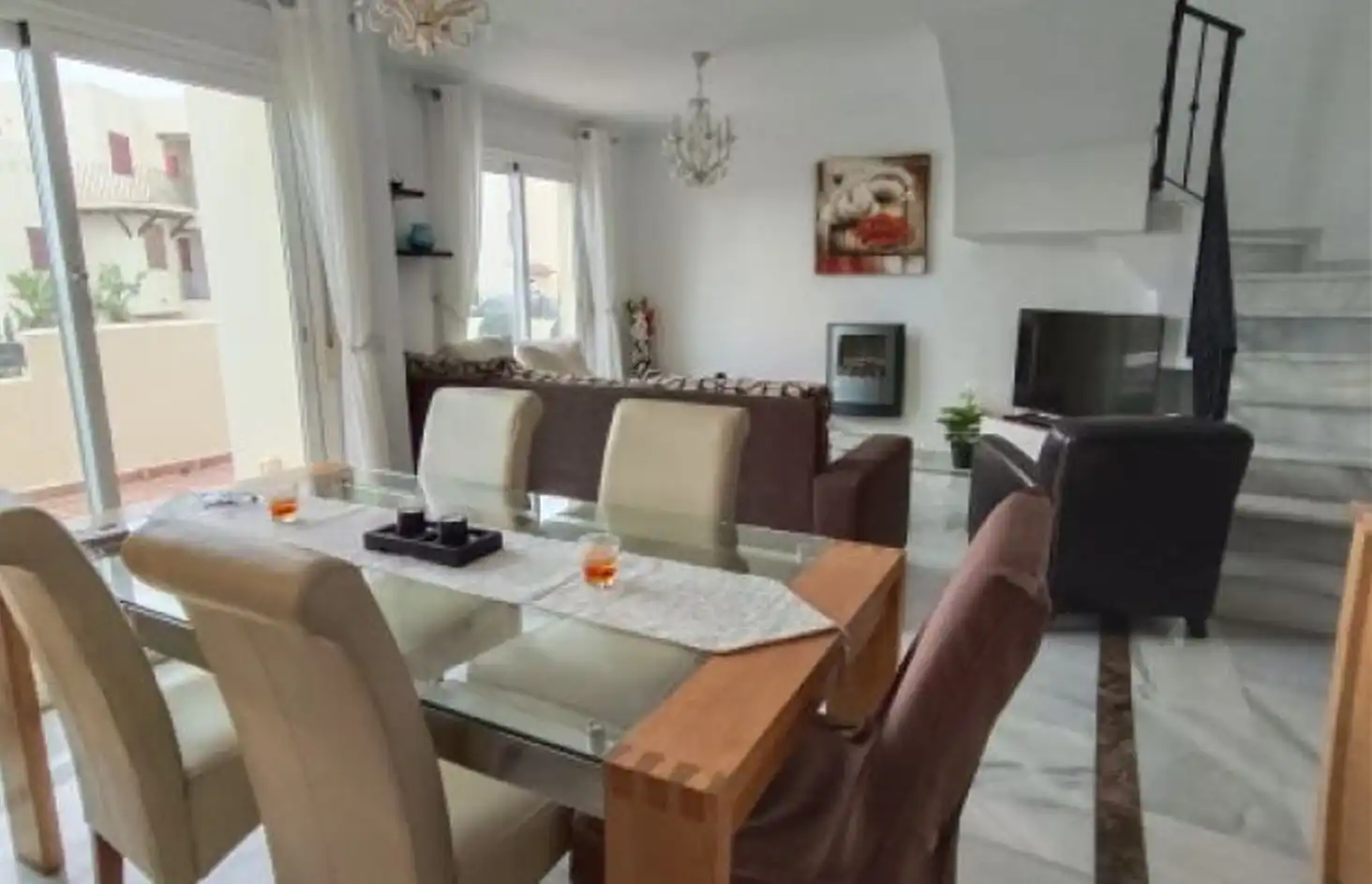 Dining room of Duplexes for rent in Casares  with Air Conditioner, Heating and Terrace