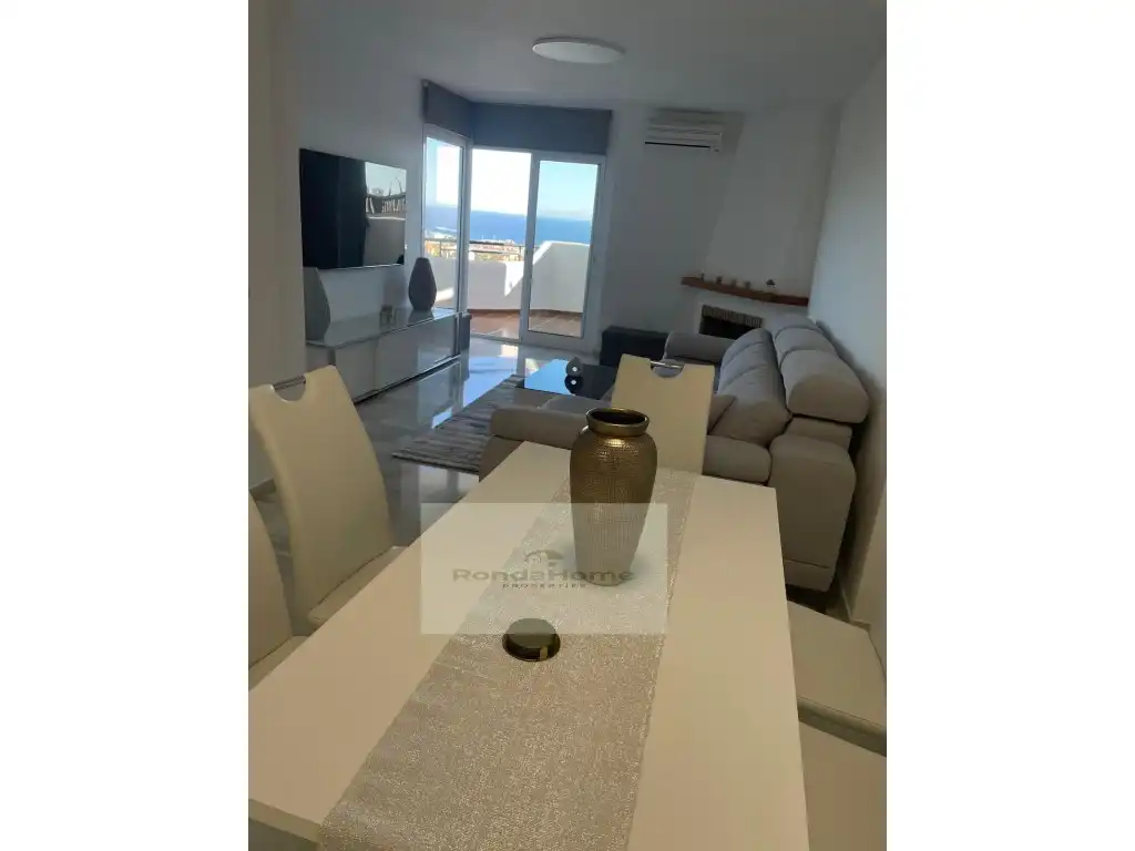 Sala de estar de Piso de alquiler en Mijas con Terraza y Amueblado