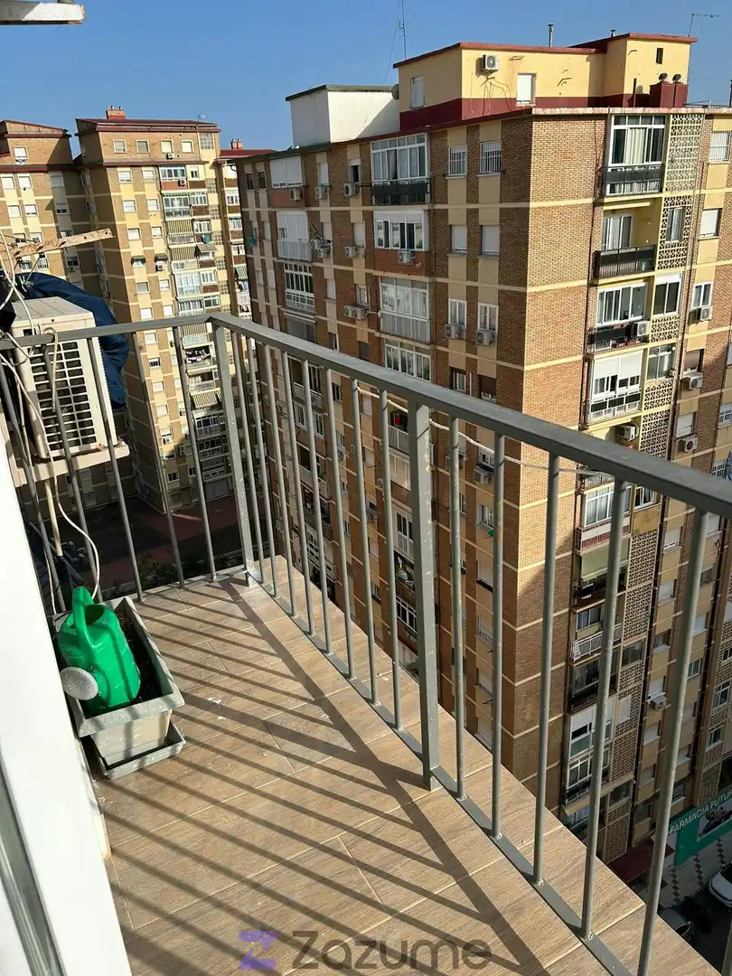 Terraza de Piso de alquiler en Málaga con Aire acondicionado, Calefacción y Parquet
