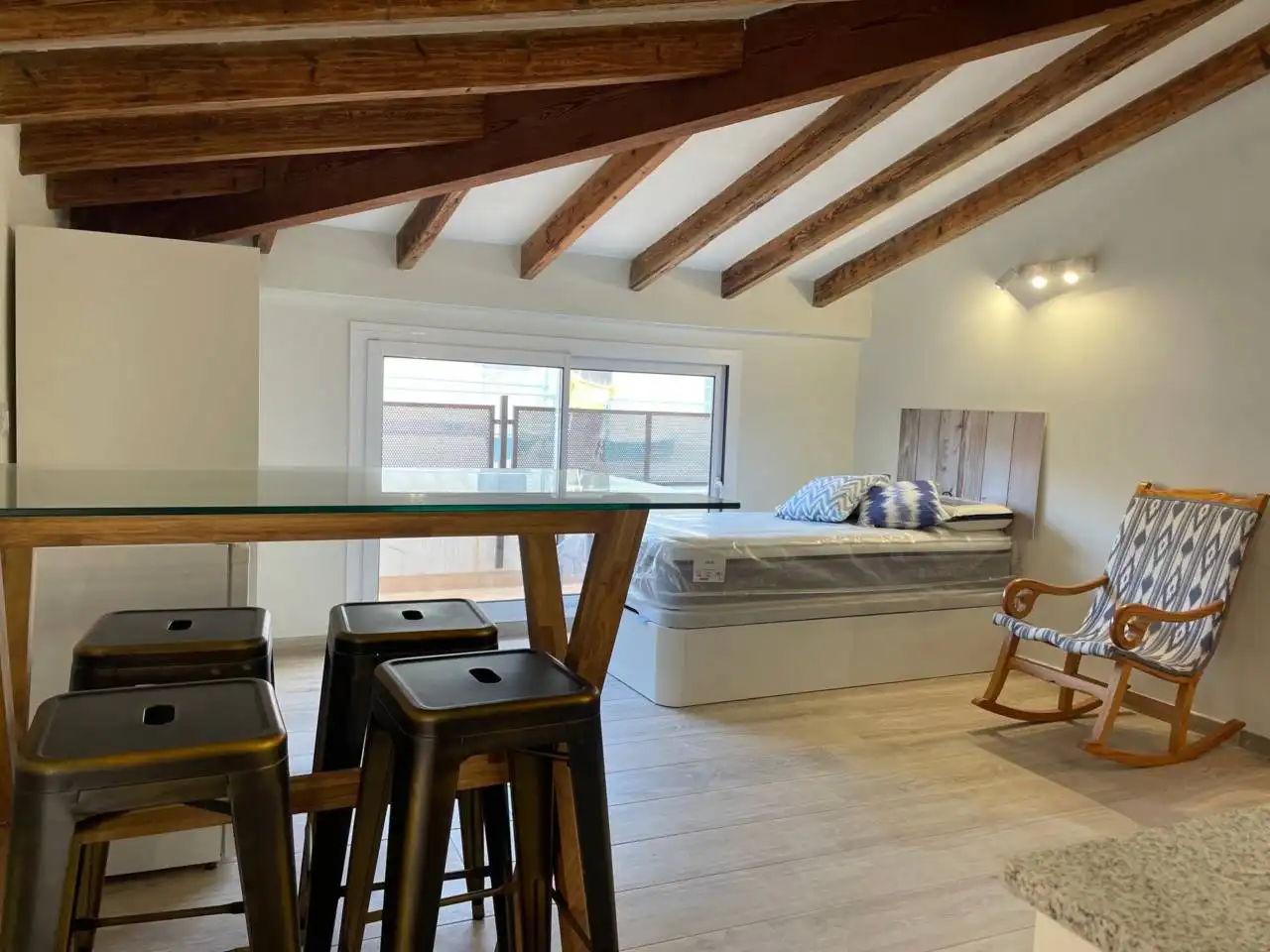 Bedroom of Houses for rent in Sa Pobla  with Air Conditioner, Terrace and Furnished