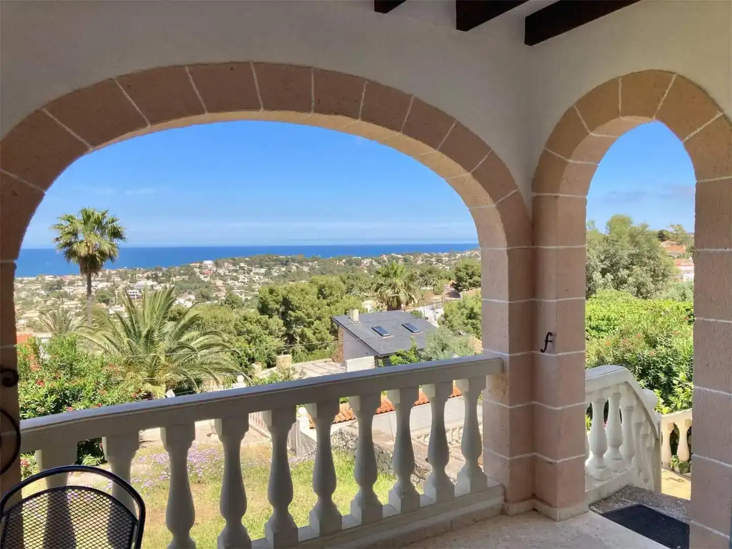 Terrasse von Wohnung zur Miete in Dénia mit Klimaanlage, Privatgarten und Schwimmbad