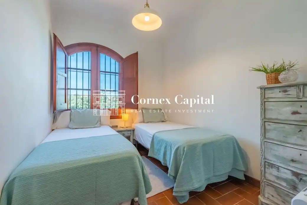 Habitación de Finca rústica de alquiler en Fontanilles con Aire acondicionado, Calefacción y Jardín privado