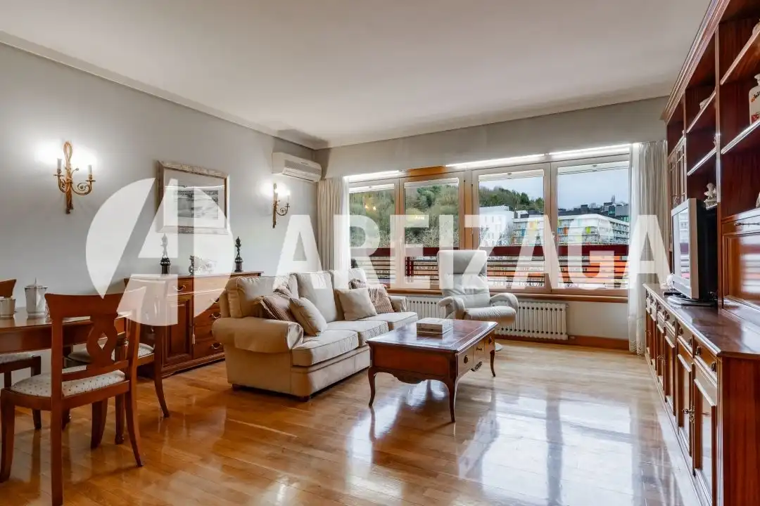 Sala d'estar de Pis en venda en Donostia - San Sebastián  amb Aire condicionat, Calefacció i Terrassa