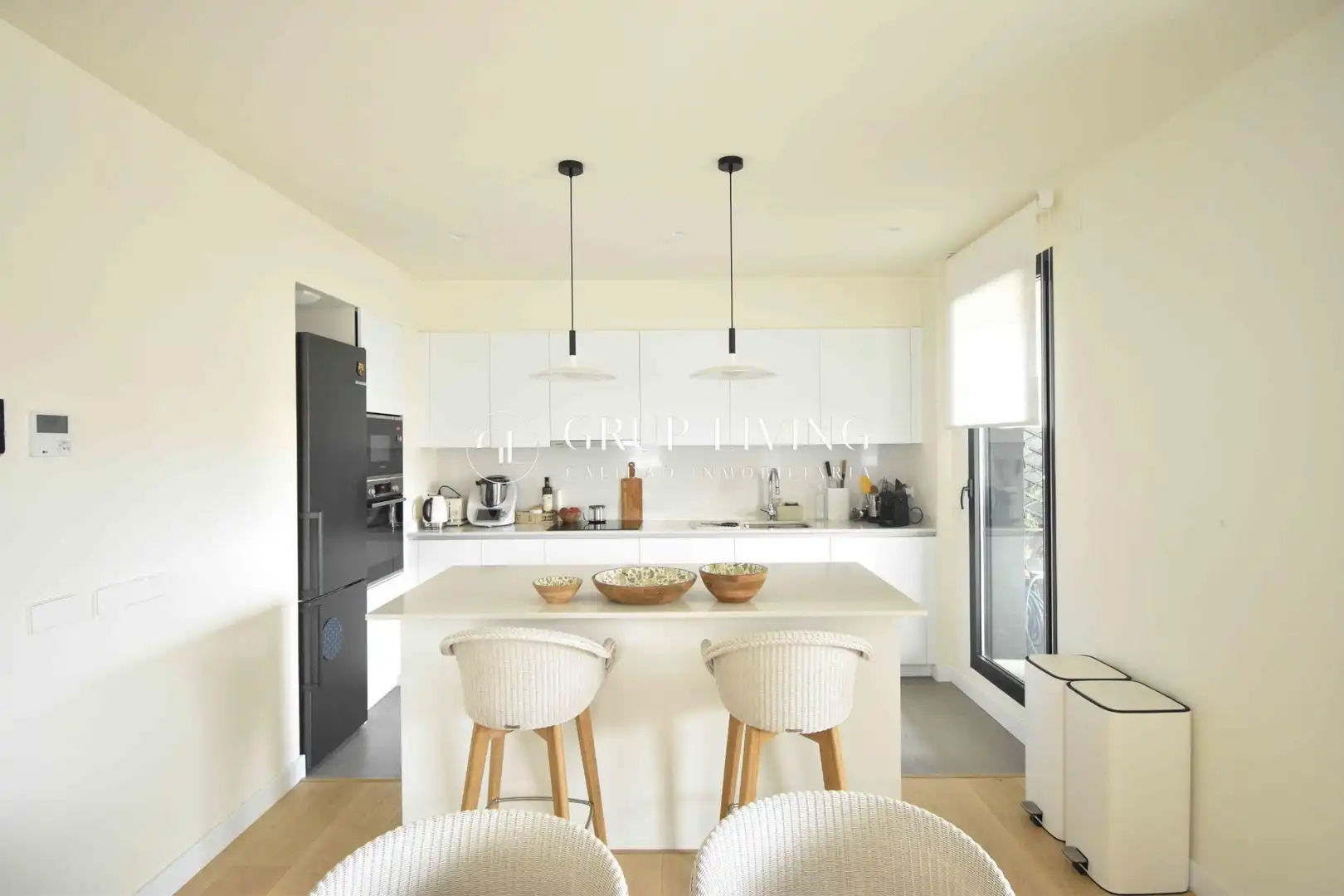 Küche von Wohnung zur Miete in Sitges mit Heizung, Privatgarten und Parkett