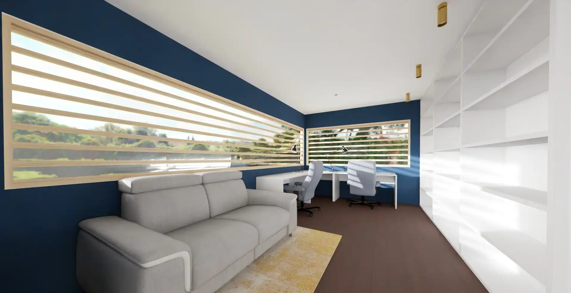 Wohnzimmer von Haus oder Chalet zum Verkauf in Sant Cugat del Vallès mit Klimaanlage, Heizung und Privatgarten