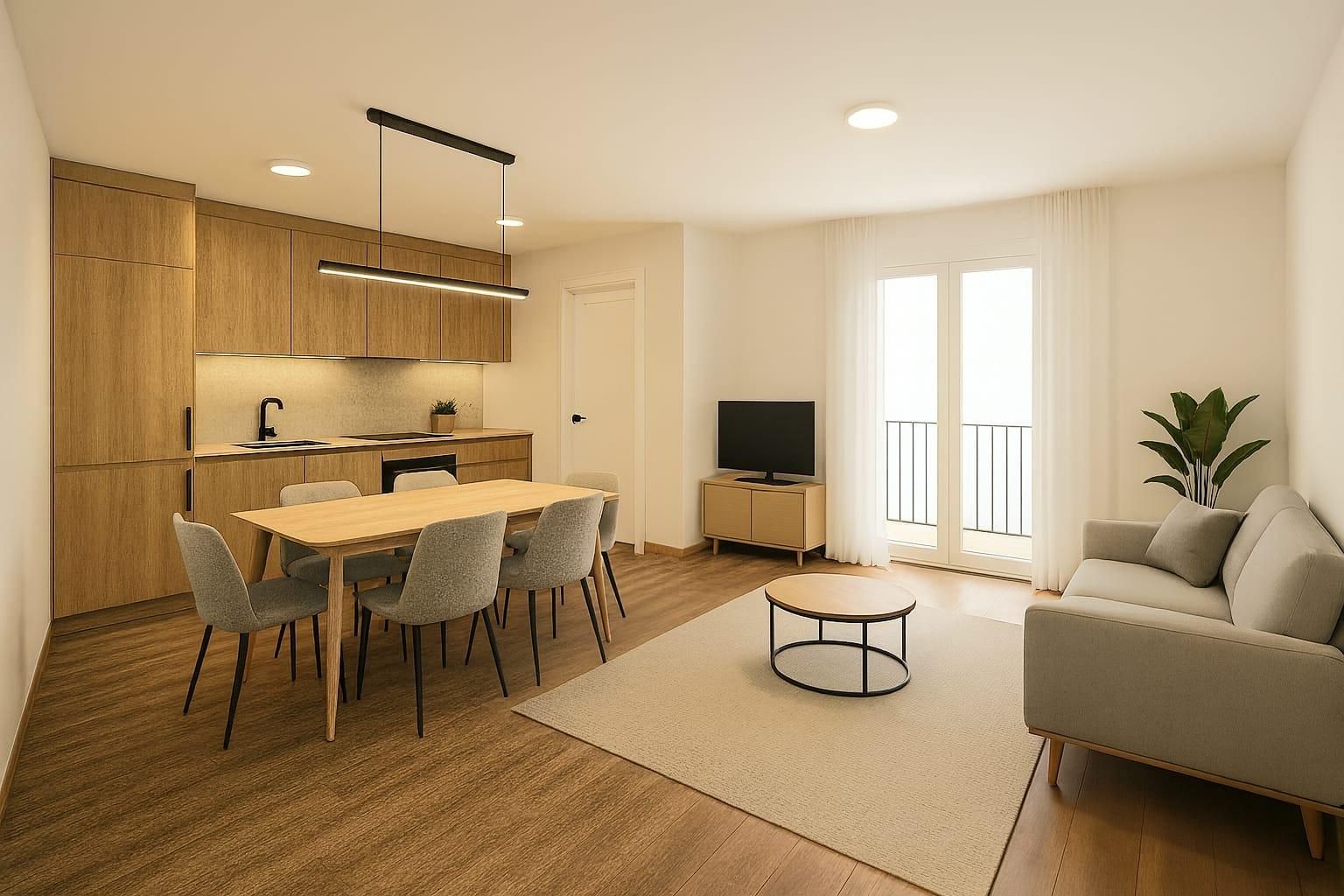 Sala d'estar de Pis en venda en Vilanova i la Geltrú amb Aire condicionat, Calefacció i Balcó