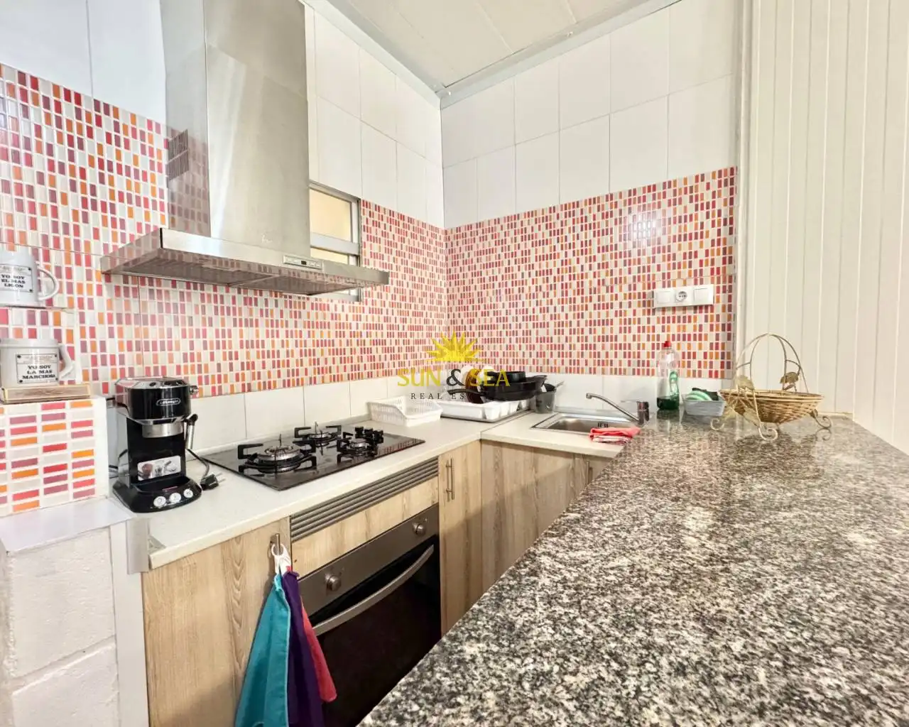 Cuina de Casa o xalet de lloguer en Cartagena amb Aire condicionat, Calefacció i Moblat