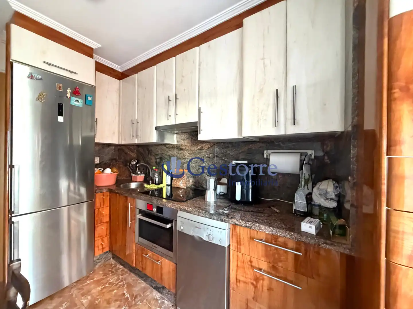 Küche von Wohnung zum Verkauf in Gijón  mit Heizung und Balkon
