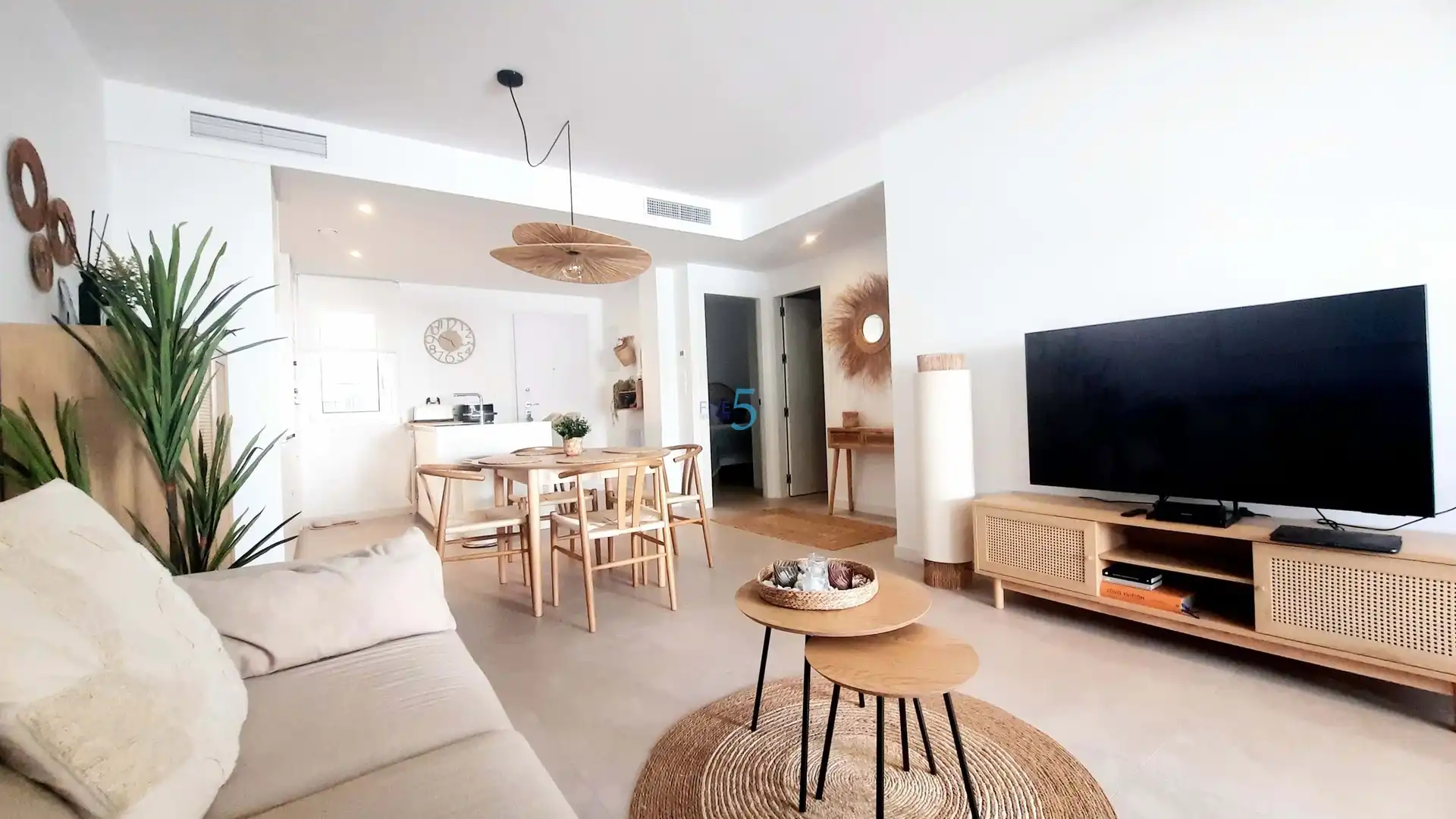 Sala de estar de Piso en venta en Pilar de la Horadada con Aire acondicionado, Terraza y Piscina