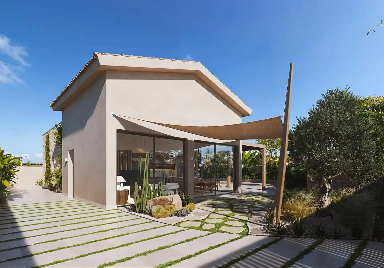 Vista exterior de Casa o xalet en venda en Cartagena amb Calefacció i Piscina