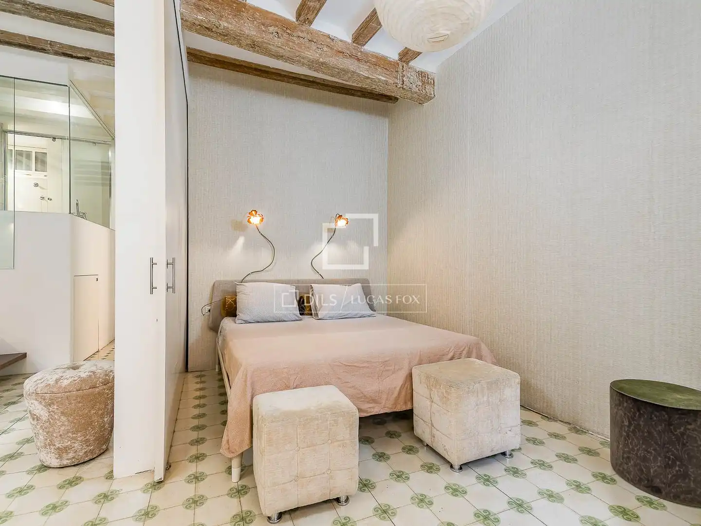 Bedroom of Flat for sale in Barcelona  with Air Conditioner, Terrace and Balcony