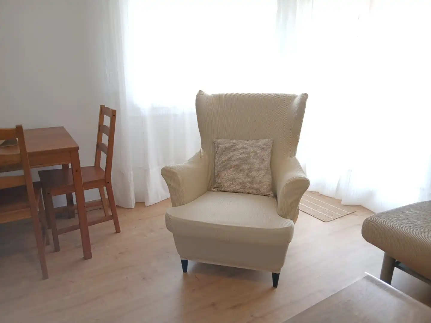 Wohnzimmer von Wohnung zur Miete in La Almunia de Doña Godina  mit Heizung, Parkett und Terrasse