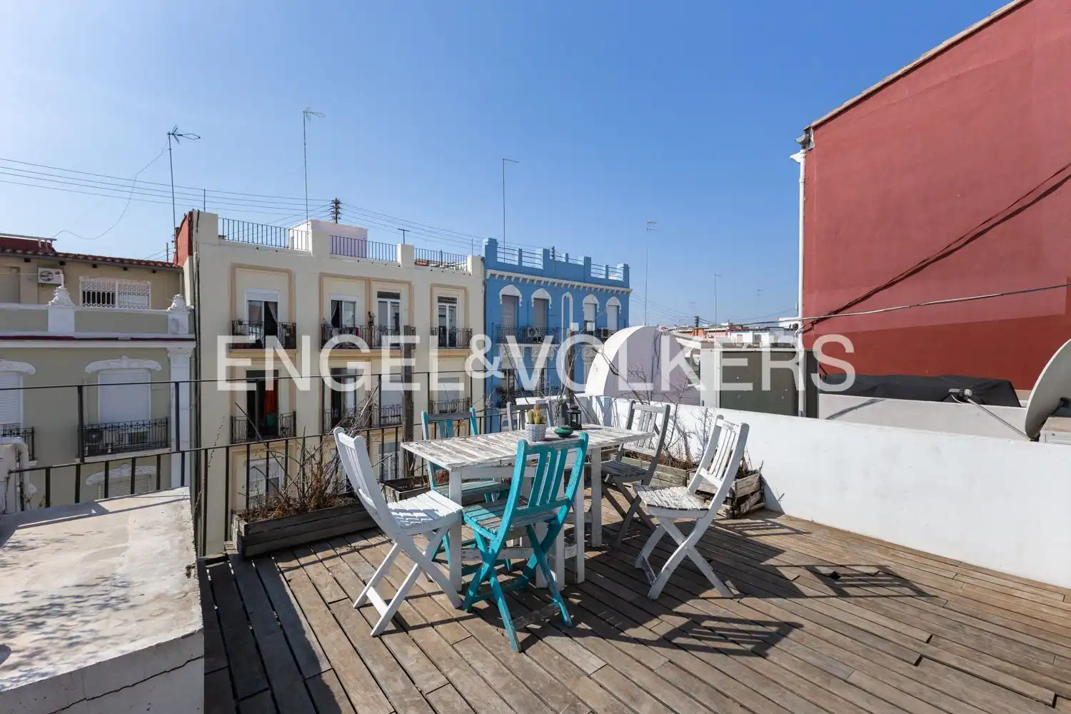 Terrasse von Dachboden zum Verkauf in Valencia mit Heizung und Balkon