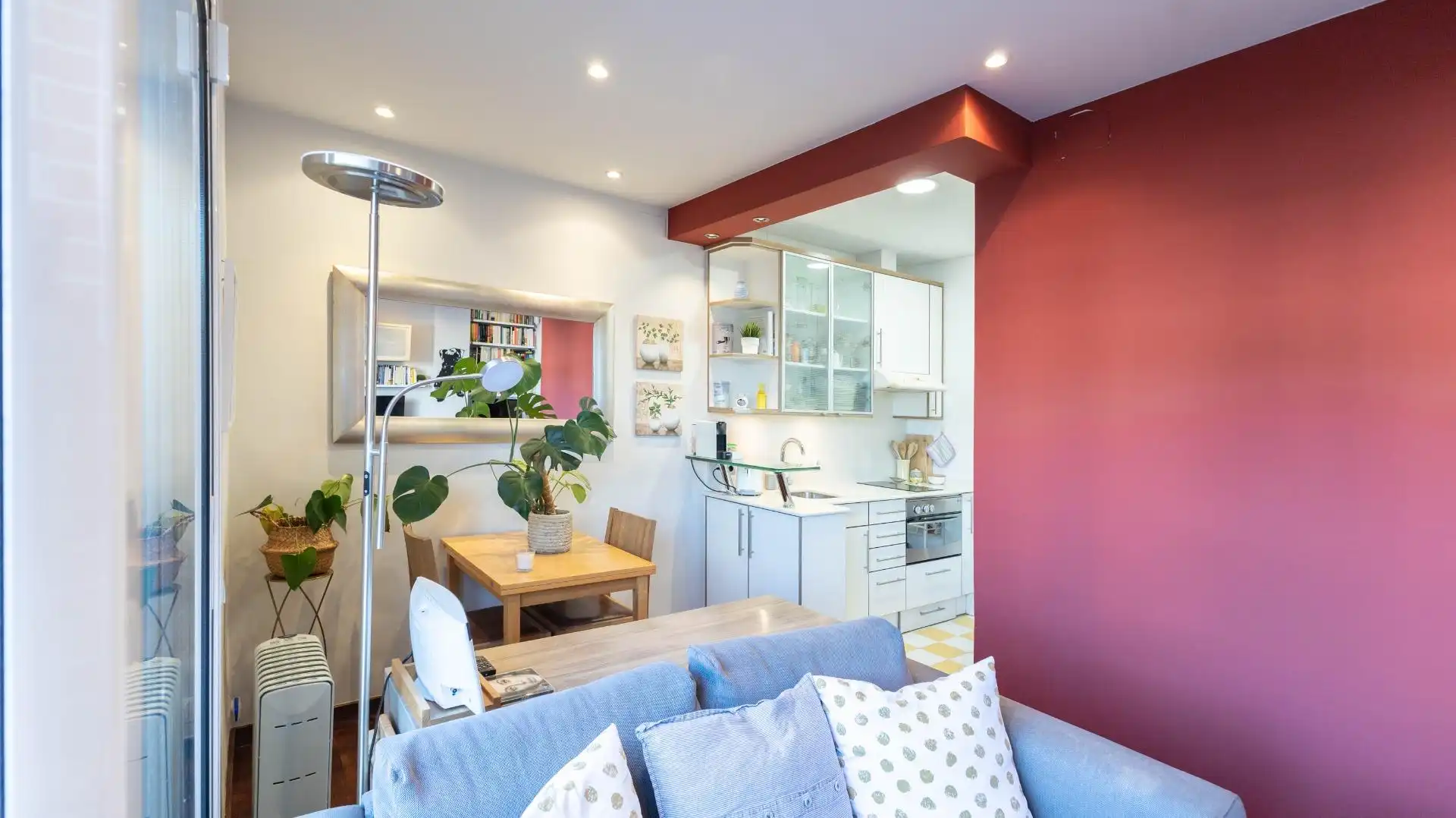 Living room of Attic for sale in Barcelona  with Air Conditioner, Parquet flooring and Terrace