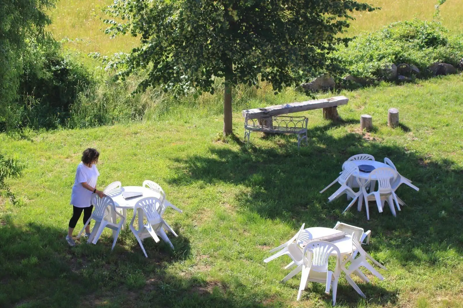 Terraza de Finca rústica en venta en Cobreros con Aire acondicionado, Calefacción y Jardín privado