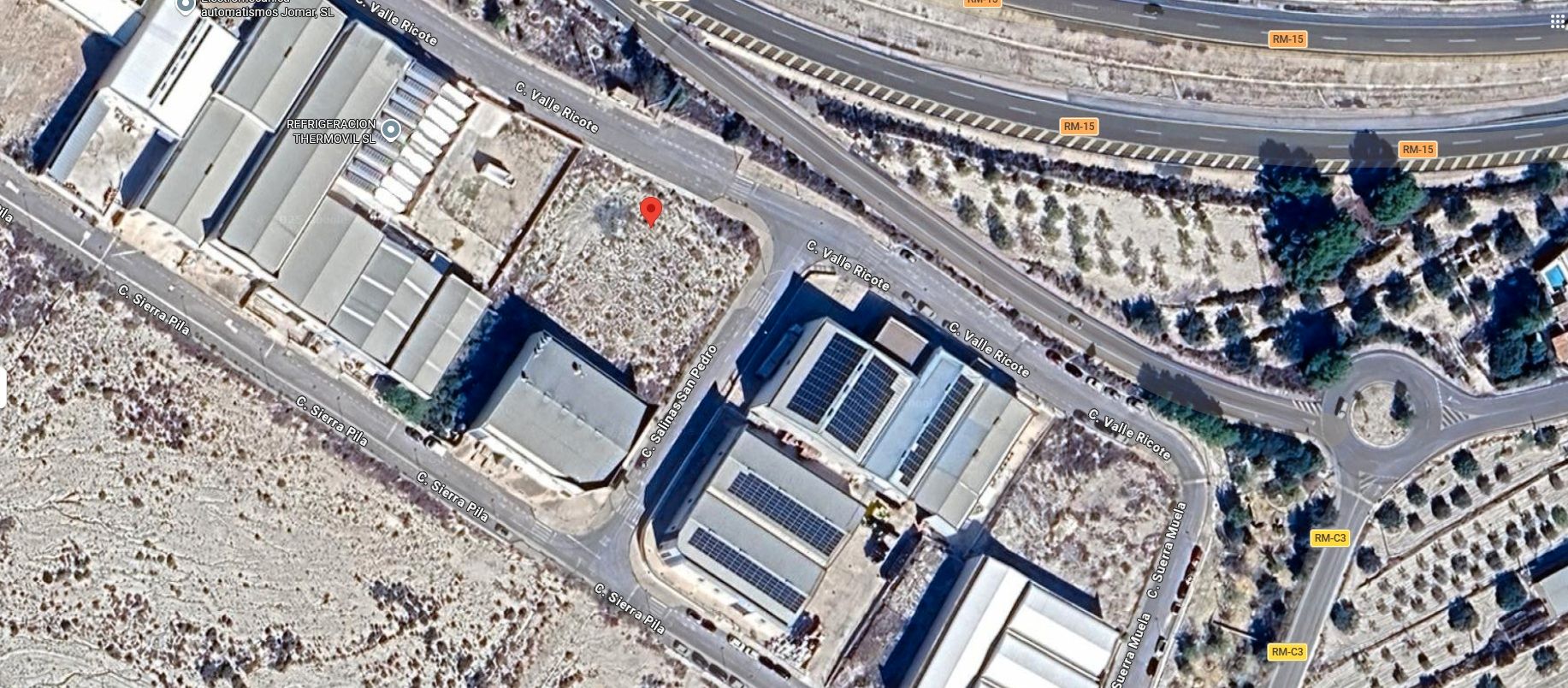 Vista exterior de Terreny industrial en venda en Albudeite