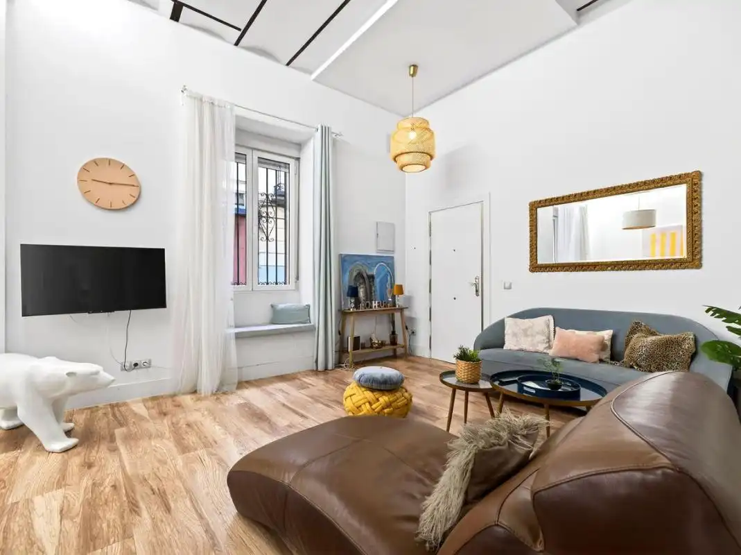 Sala de estar de Planta baja en venta en Madrid con Aire acondicionado, Calefacción y Amueblado