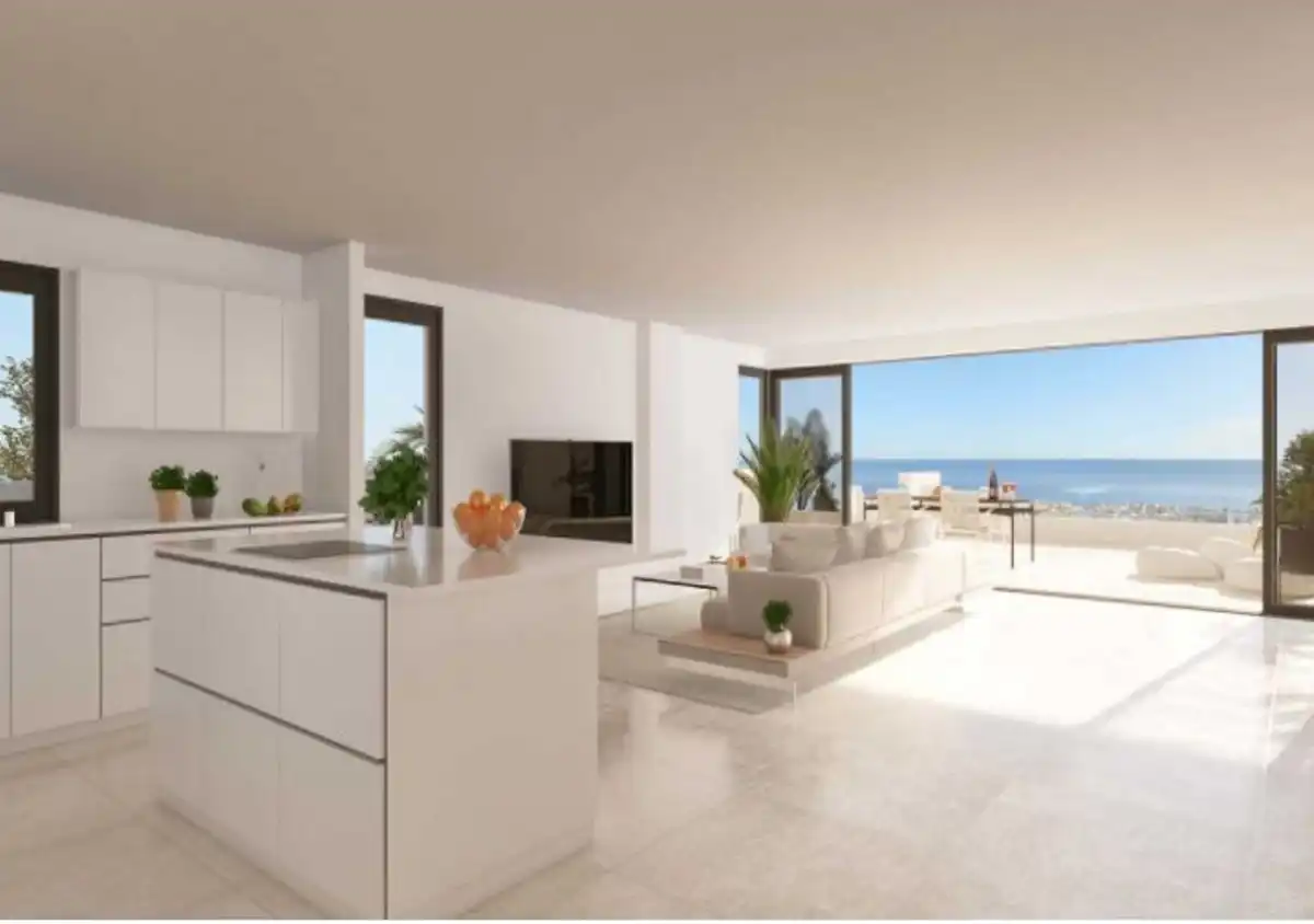 Cocina de Planta baja en venta en Estepona con Aire acondicionado, Jardín privado y Terraza