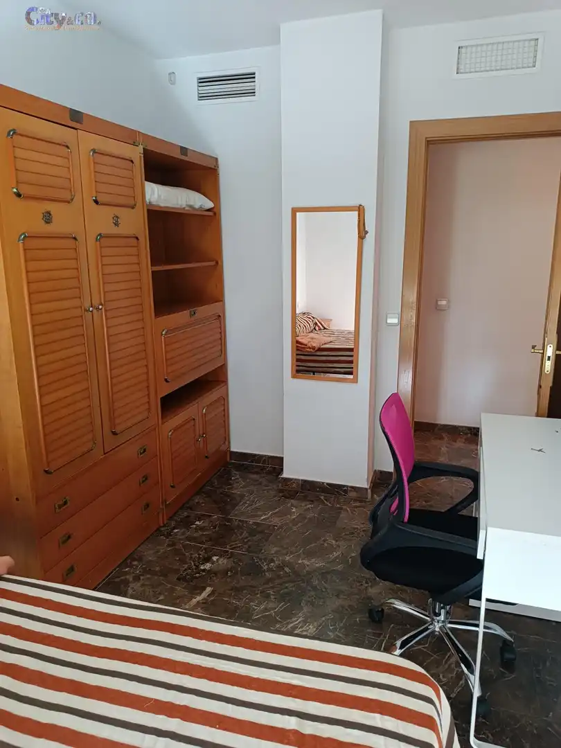 Schlafzimmer von Wohnung zur Miete in Murcia mit Klimaanlage und Möbliert