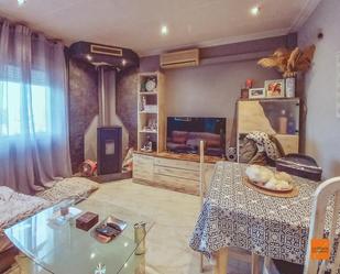 Sala d'estar de Casa adosada en venda en Sant Jaume d'Enveja amb Calefacció, Jardí privat i Terrassa
