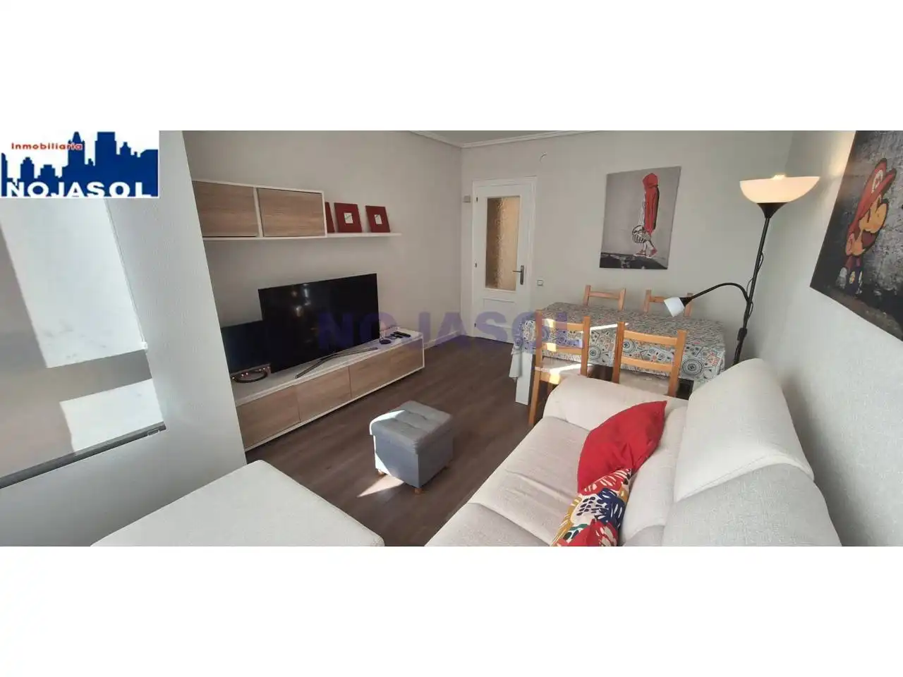 Sala de estar de Apartamento de alquiler en Noja con Calefacción, Parquet y Terraza