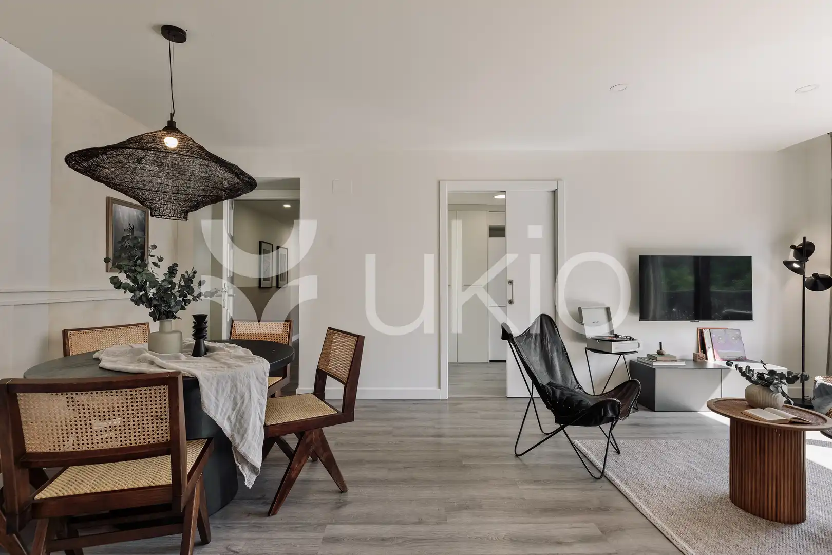 Living room of Apartments for rent in Barcelona  with Air Conditioner, Heating and Parquet flooring