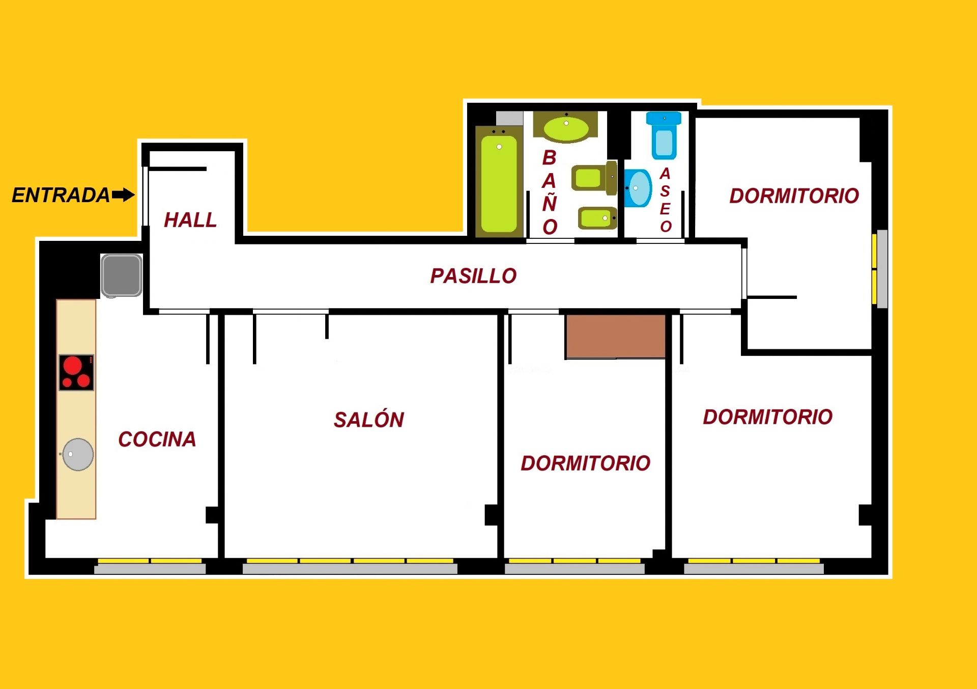 Flat to rent in Gijón   with Heating, Parquet flooring and Storage room