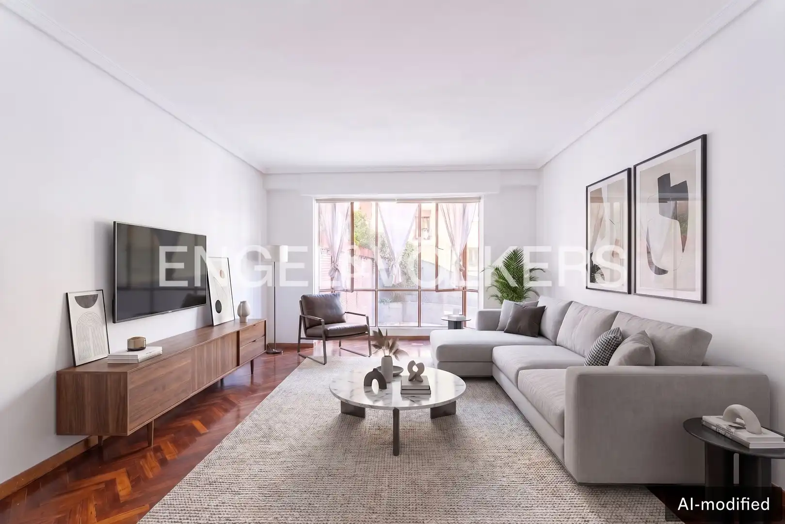 Wohnzimmer von Wohnung zum Verkauf in Madrid mit Heizung und Parkett