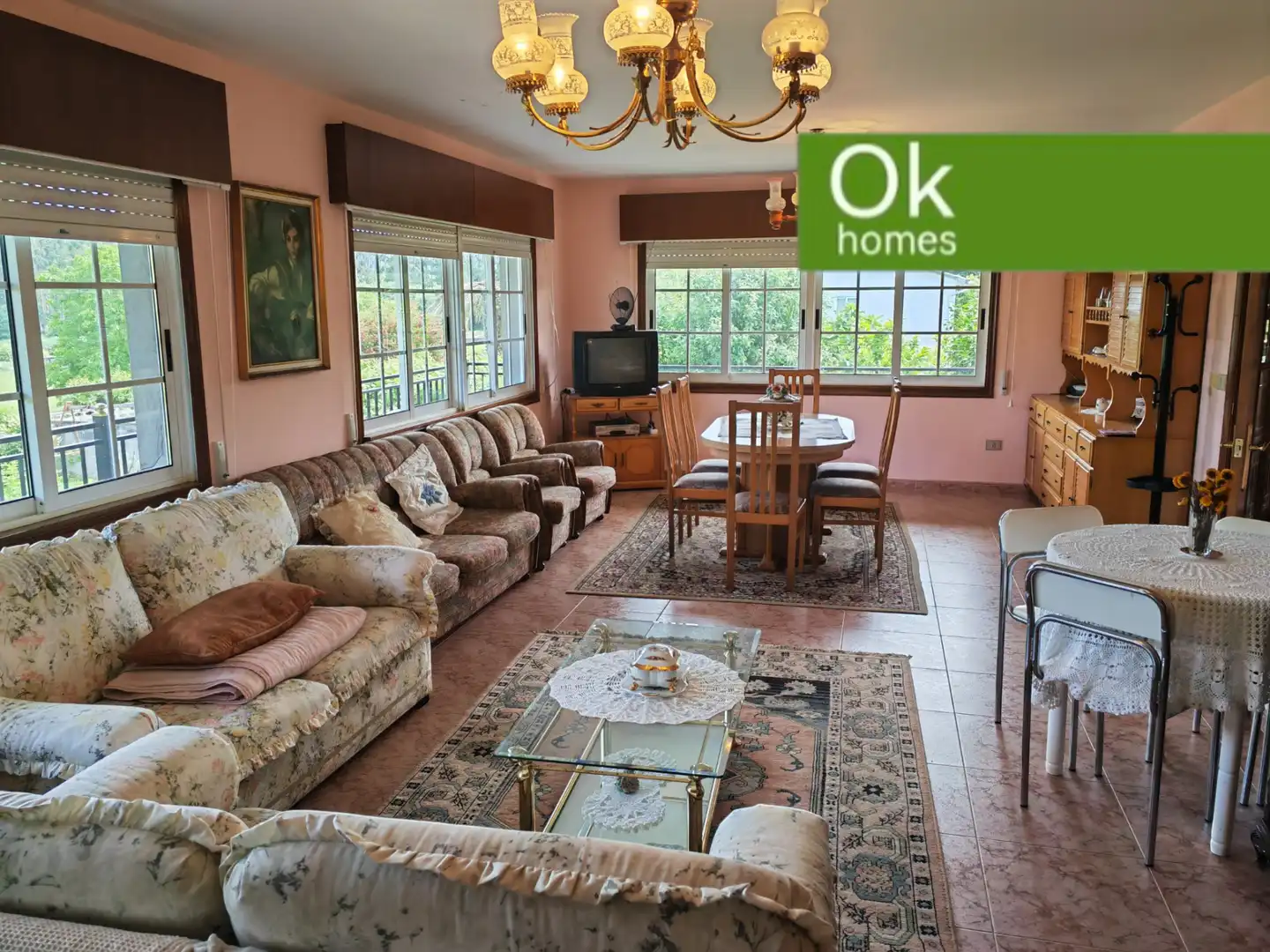 Living room of Houses for sale in Coirós  with Heating, Private garden and Terrace