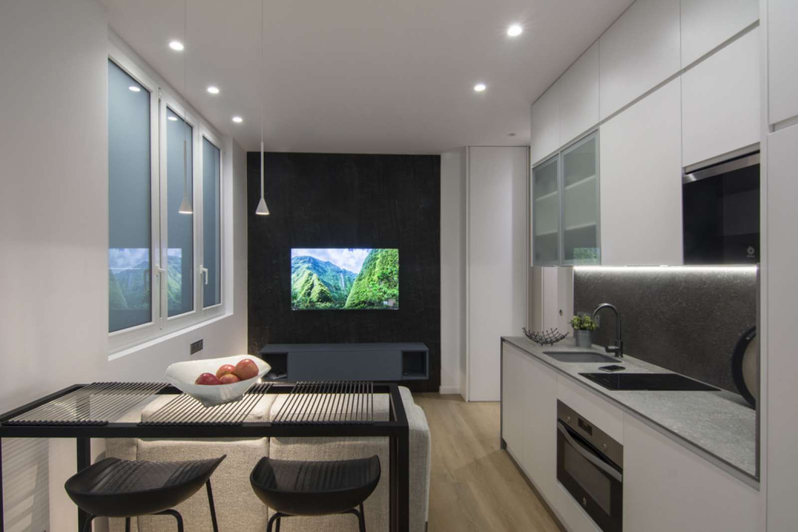 Sala d'estar de Estudi per a compartir en  Valencia Capital amb Aire condicionat i Terrassa