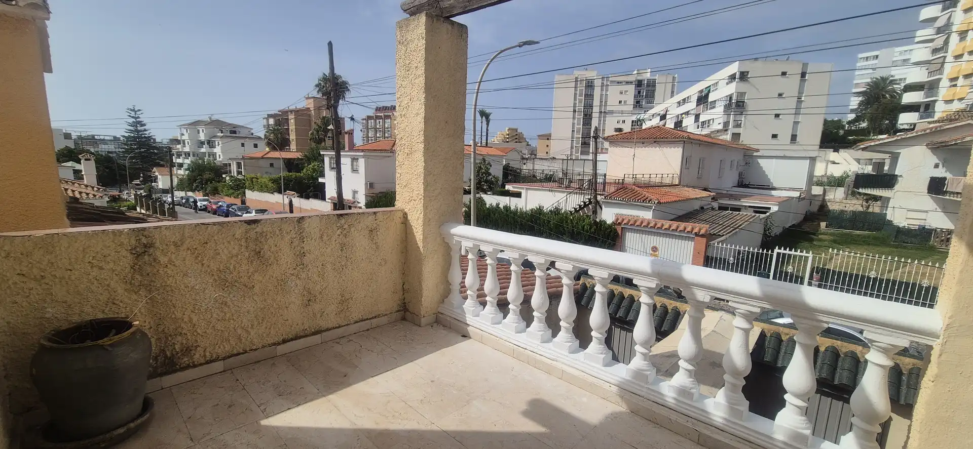 Balcony of Detached homes for sale in Benalmádena  with Storage room, Swimming Pool and Balcony