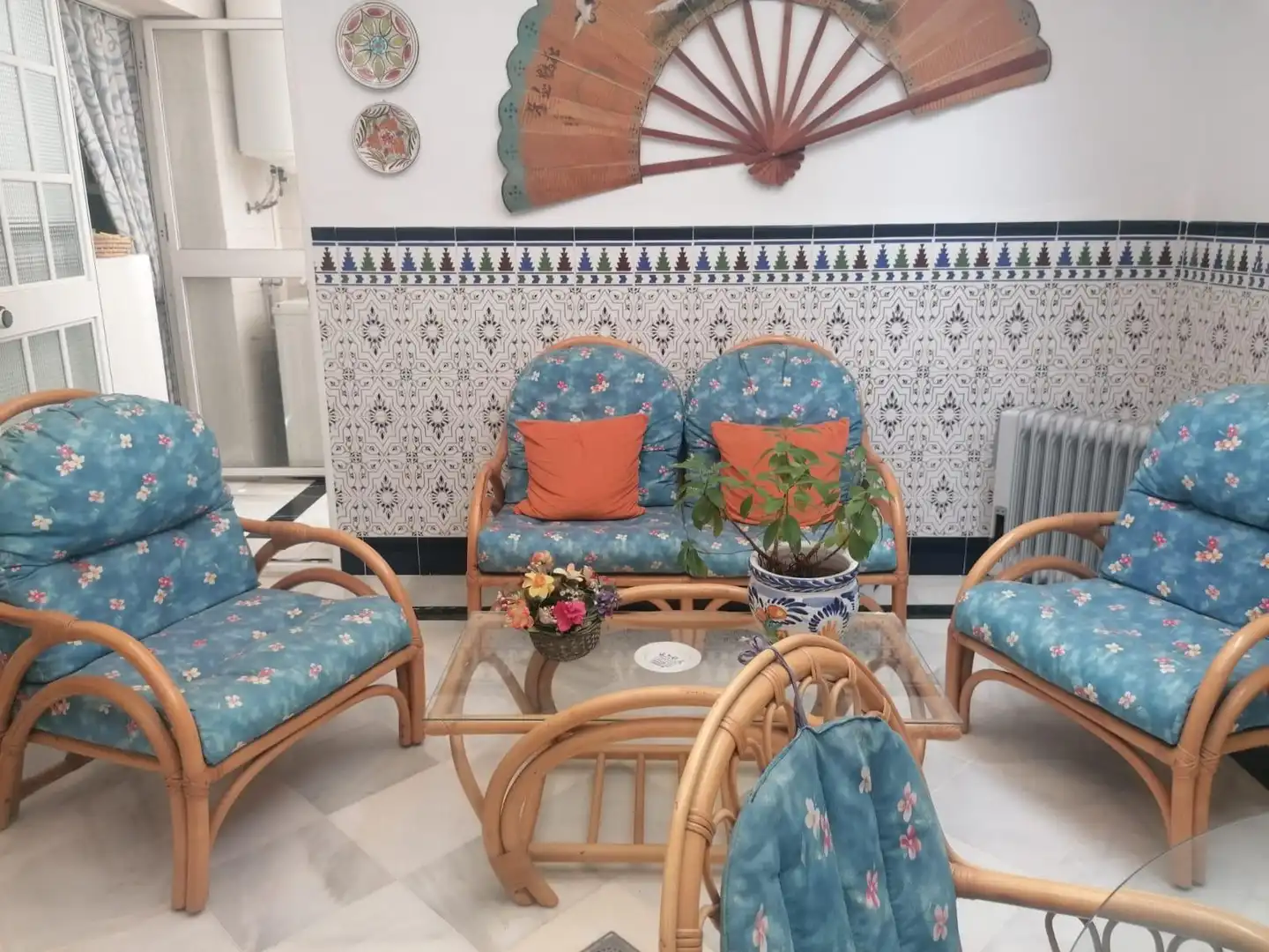 Sala d'estar de Casa adosada en venda en El Puerto de Santa María amb Aire condicionat, Calefacció i Traster