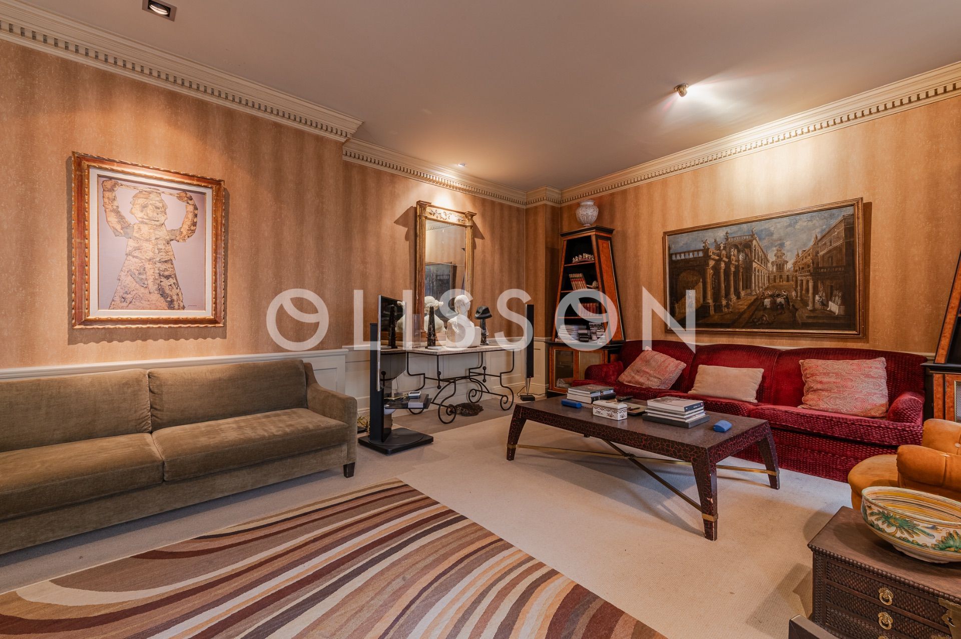 Living room of Flat for sale in  Madrid Capital  with Air Conditioner and Heating