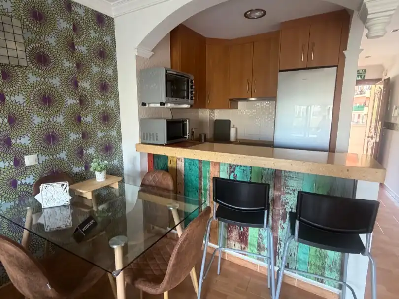 Kitchen of Flat for rent in Marbella  with Air Conditioner, Terrace and Balcony