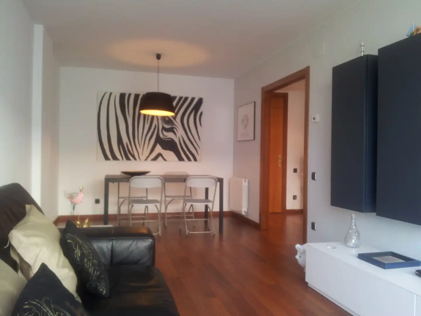 Sala de estar de Piso en venta en Girona con Aire acondicionado, Calefacción y Parquet
