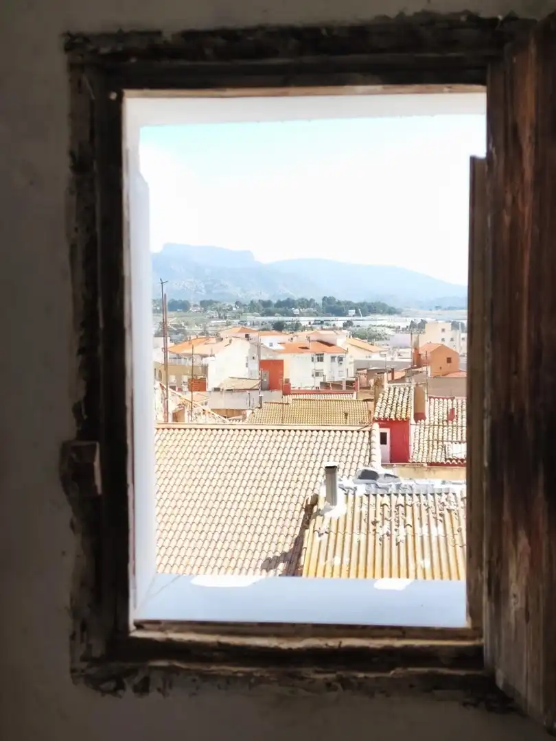 Vista exterior de Casa adosada en venta en Sax con Jardín privado, Terraza y Trastero