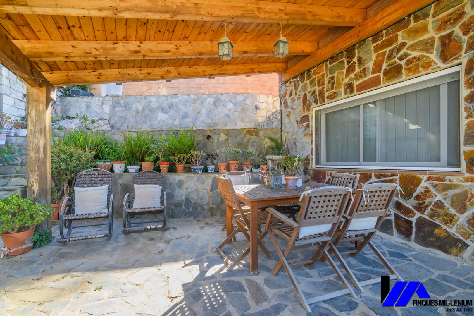 Terraza de Casa o chalet en venta en Vallirana con Aire acondicionado, Calefacción y Jardín privado