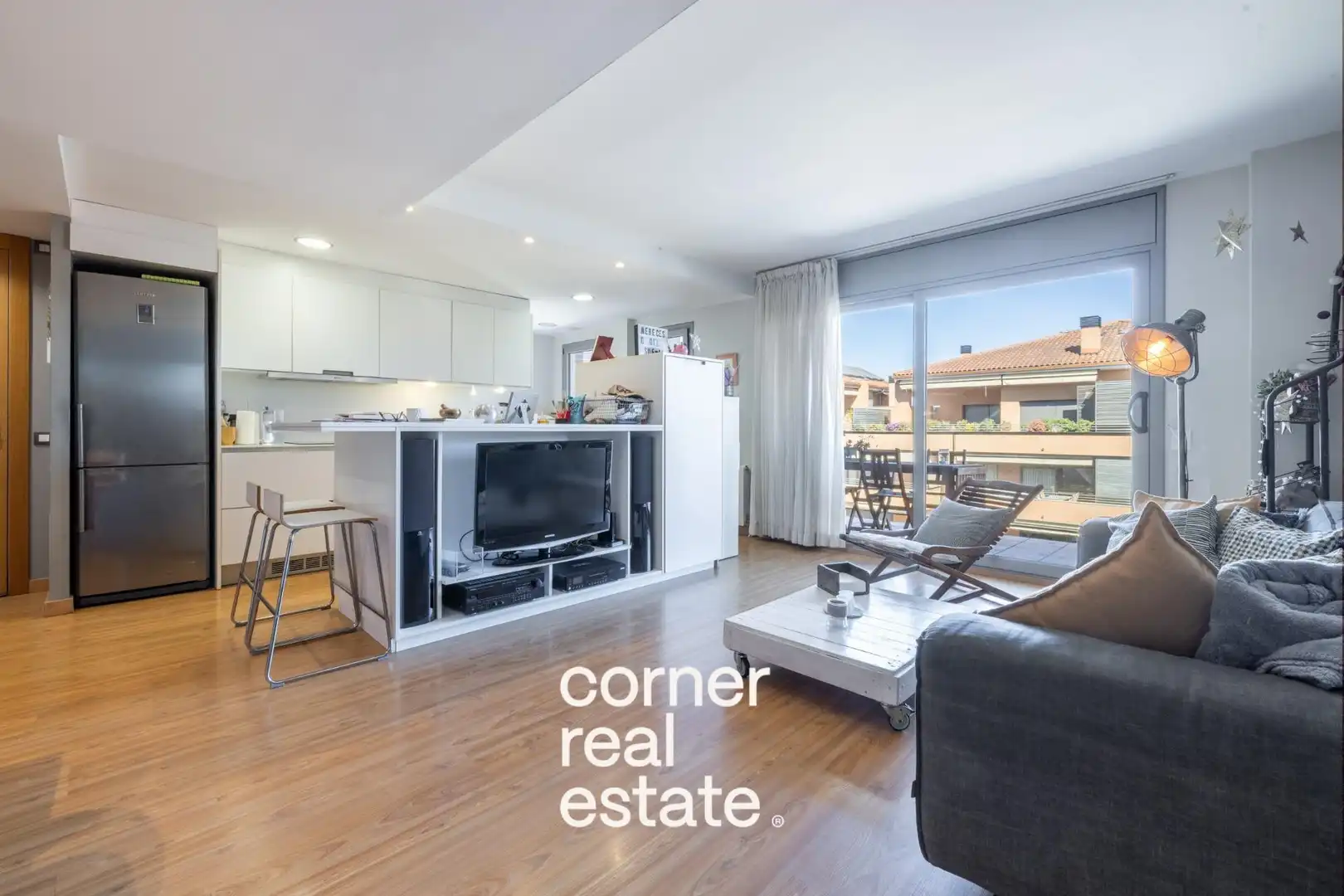 Außenansicht von Dachboden zum Verkauf in Sant Cugat del Vallès mit Heizung, Parkett und Terrasse