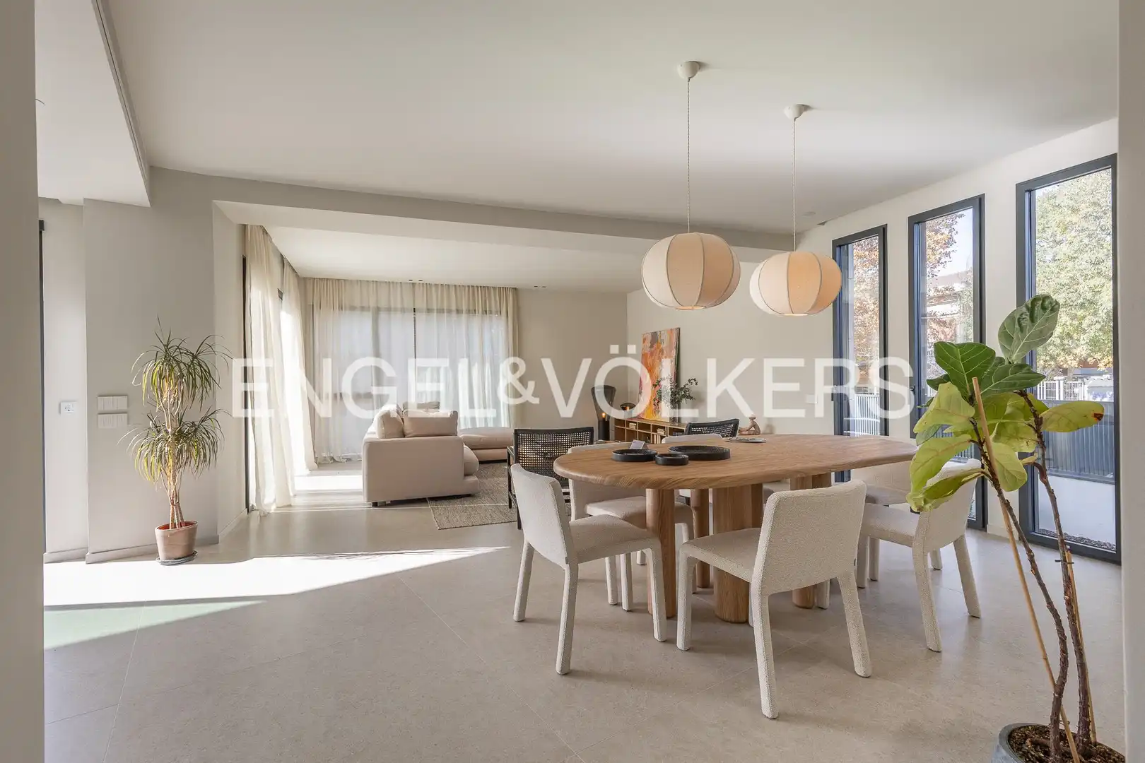 Dining room of Houses for sale in Sant Cugat del Vallès  with Air Conditioner, Heating and Private garden