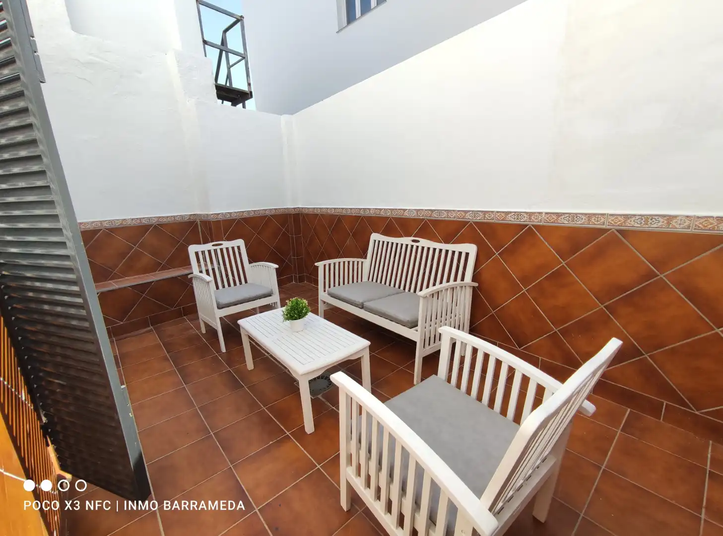 Terraza de Estudio de alquiler en Sanlúcar de Barrameda con Aire acondicionado, Calefacción y Amueblado