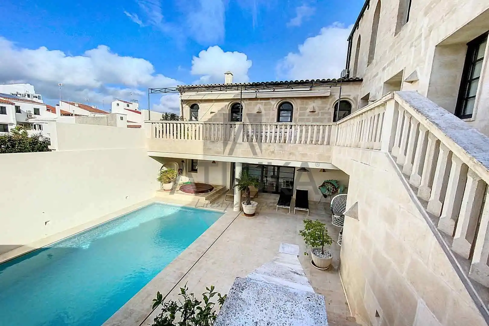 Piscina de Casa o xalet en venda en Maó - Mahón amb Aire condicionat, Terrassa i Piscina