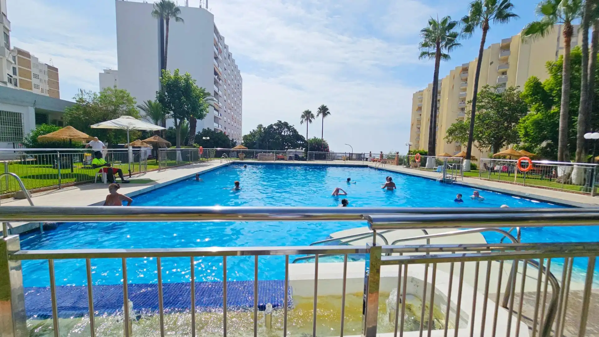Swimming pool of Apartments for sale in Puerto Marina
